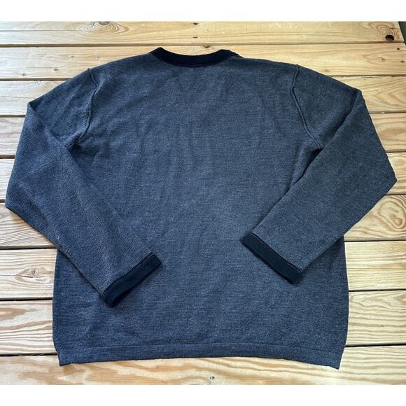 Mac Hay V Neck Wool Sweater Size XL Men’s Black - Picture 2 of 9